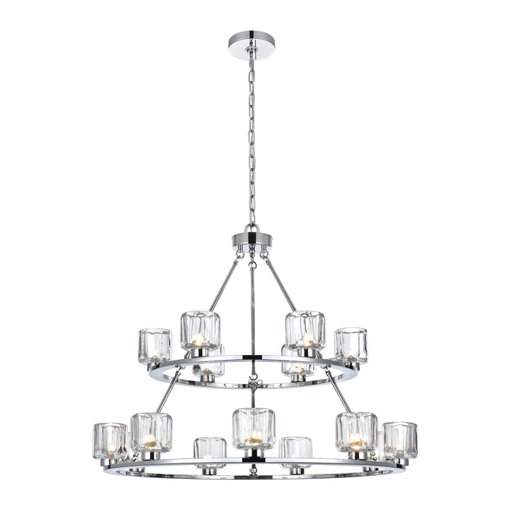 Cadence Chandelier in Chrome by Elegant