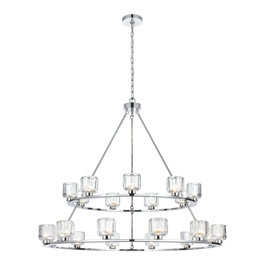 Cadence Chandelier in Chrome by Elegant