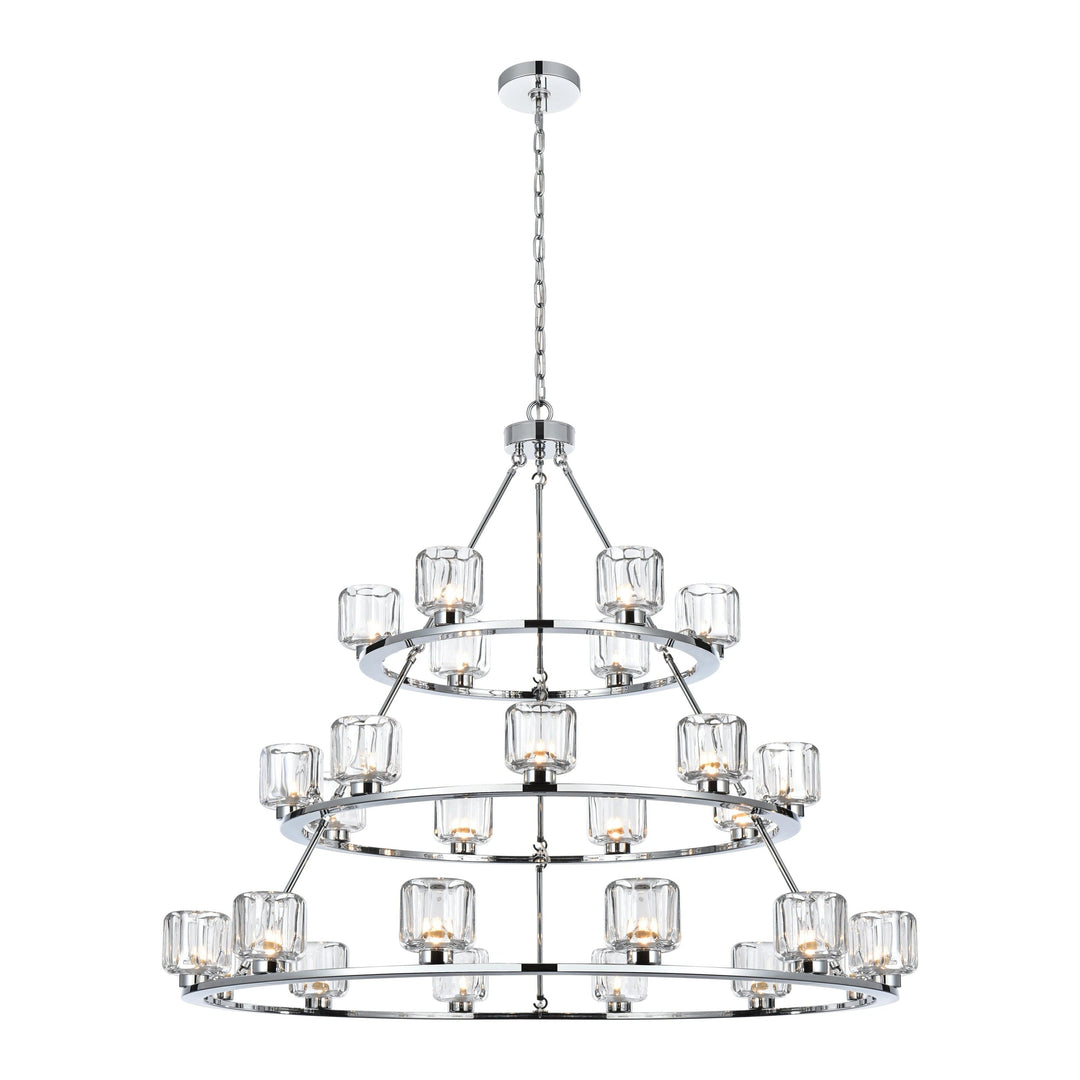 Cadence Chandelier in Chrome by Elegant