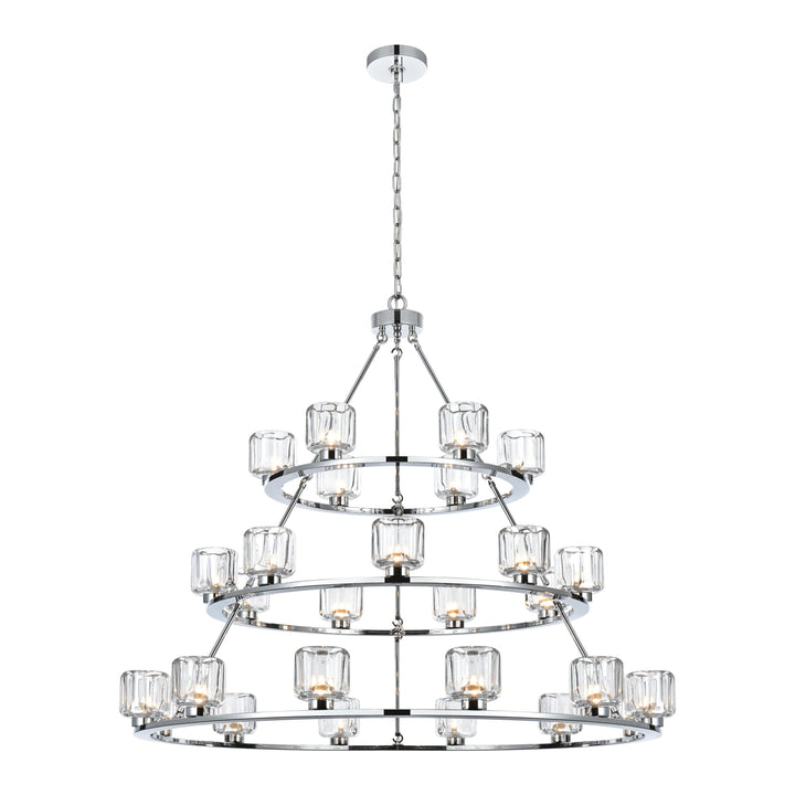 Cadence Chandelier in Chrome by Elegant