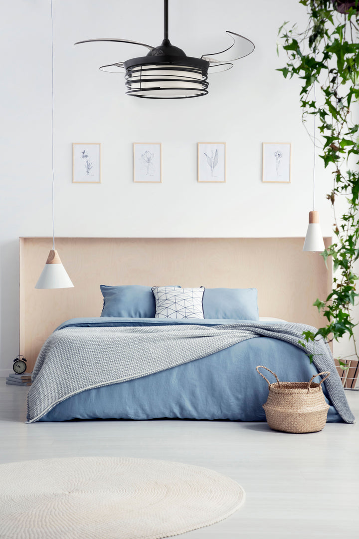 Fanaway Luna 48" Retractable Blade Ceiling Fan with Colour-Adjustable LED Light