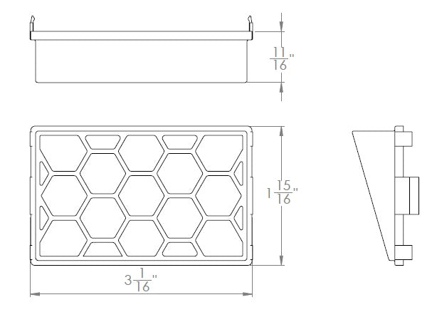 Honeycomb Lens Landscape Mini Wall-Wash by WAC Lighting - view 2