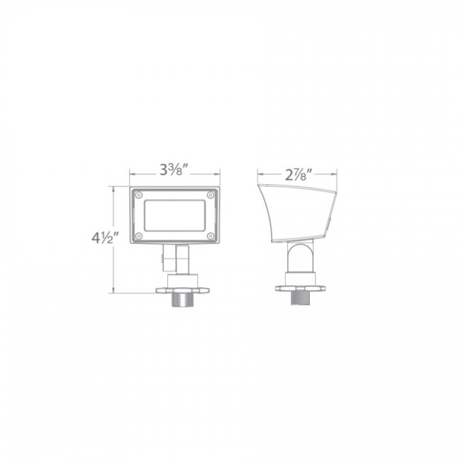 Mini Wall-Wash 12V Dual CCT Selectable 2700K/3000K by WAC Lighting - view 5