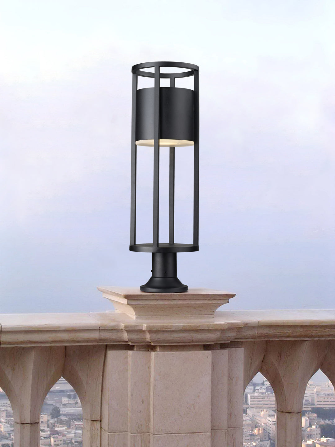 Luca - LED 1 Light Outdoor Pier Mount Light (517PHB-553PM-BK)