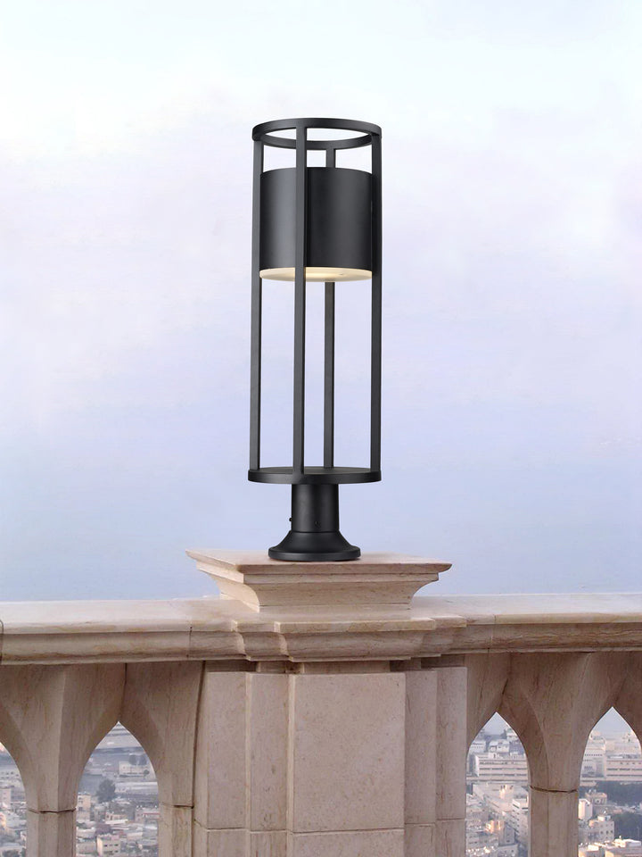 Luca - LED 1 Light Outdoor Pier Mount Light (517PHB-553PM-BK)