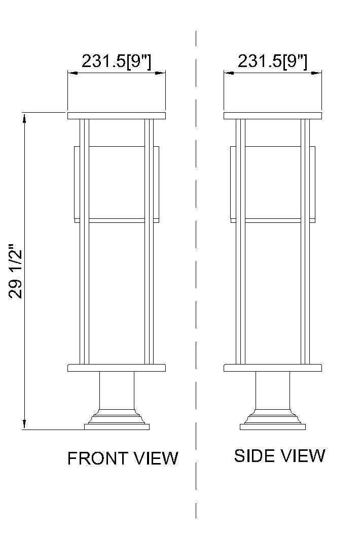 Luca - LED 1 Light Outdoor Pier Mount Light