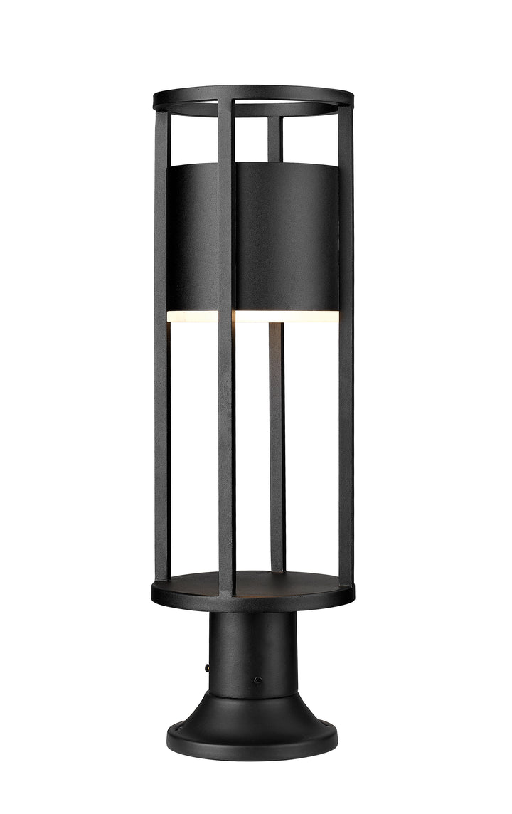 Luca - LED 1 Light Outdoor Pier Mount Light (517PHM-553PM-BK)