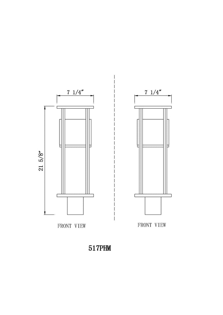 Luca - LED 1 Light Outdoor Post Light