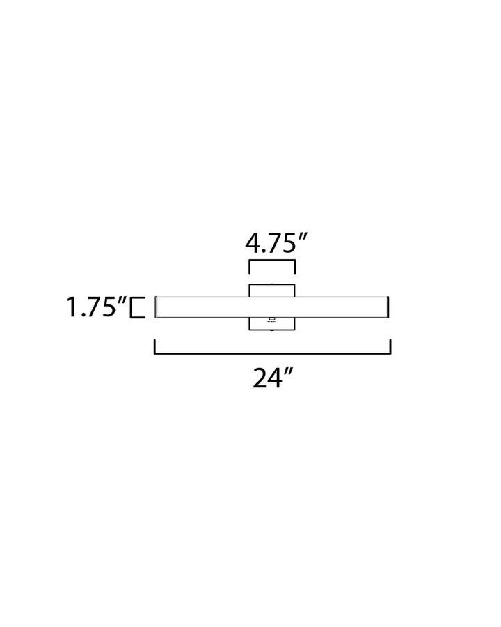 Spec LED Bath Bar CCT Select dimensions diagram