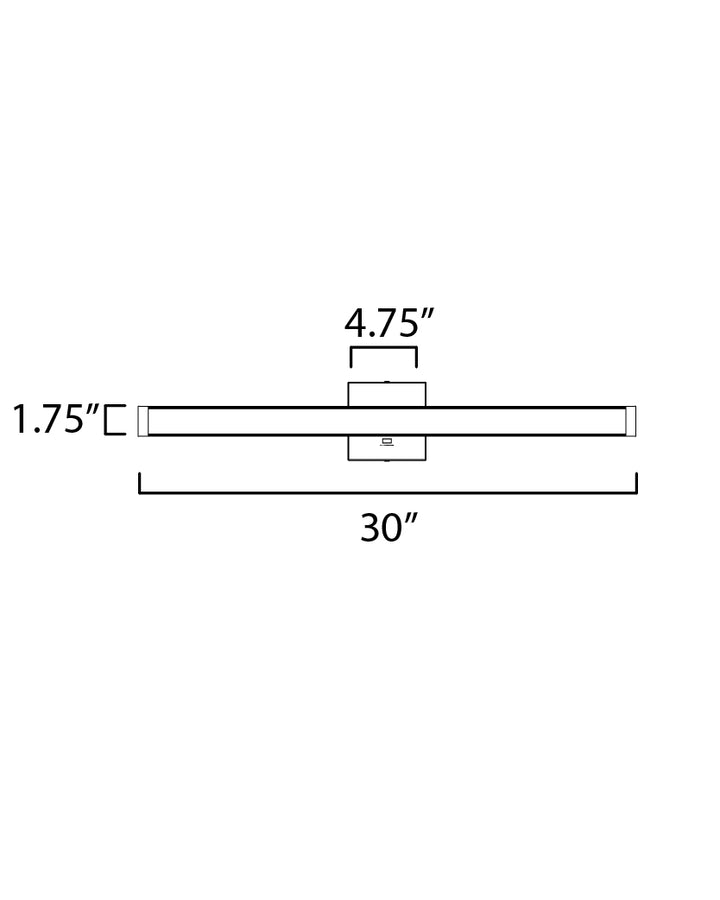 Spec LED Bath Bar CCT Select dimensions diagram