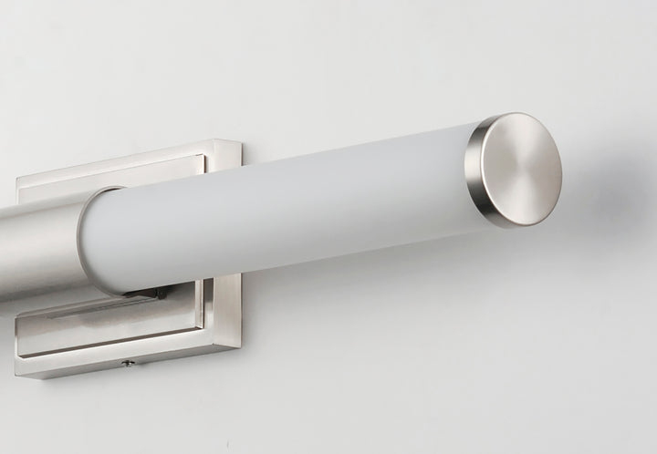 Optic LED Bath Vanity White / Satin Nickel alternate view