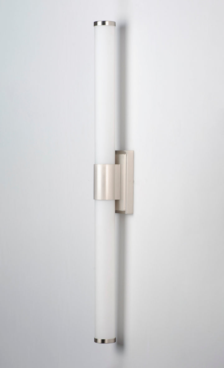 Optic LED Bath Vanity White / Satin Nickel alternate view