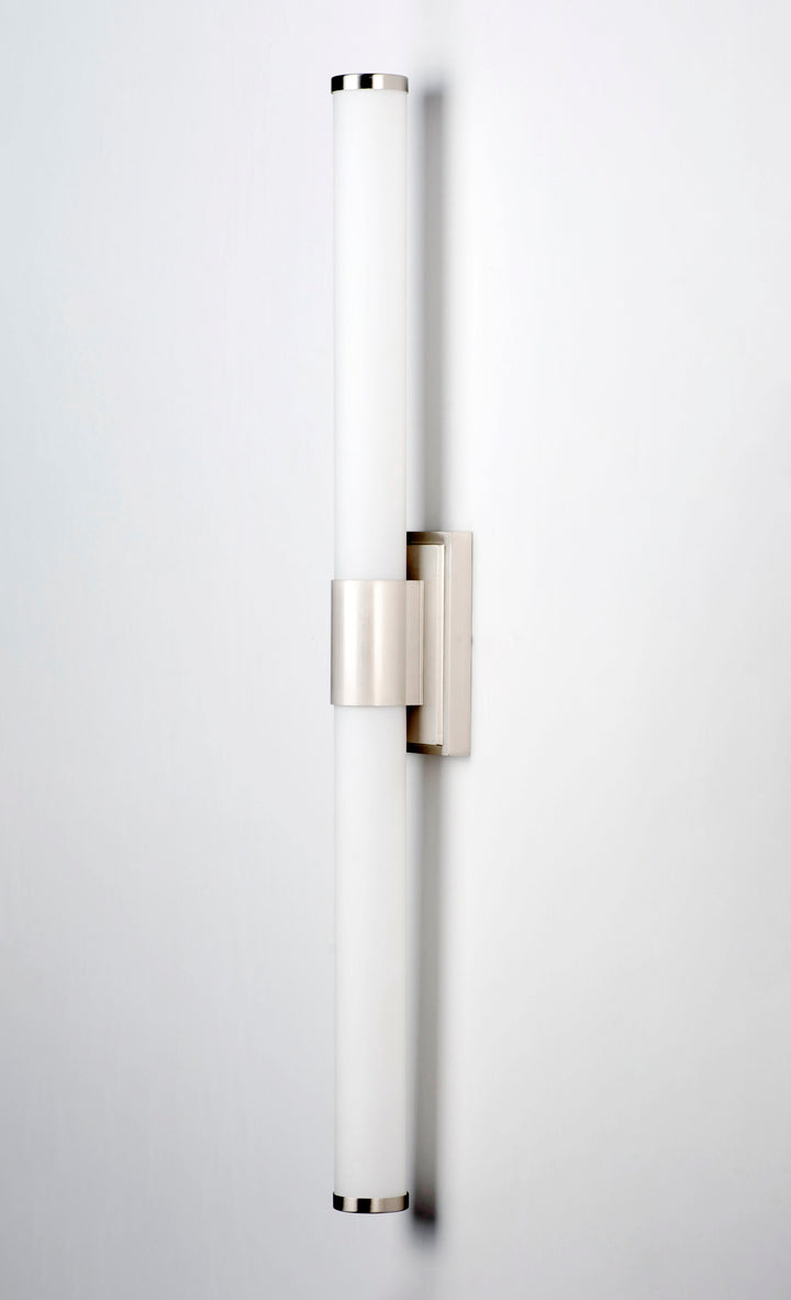 Optic LED Bath Vanity White / Satin Nickel alternate view