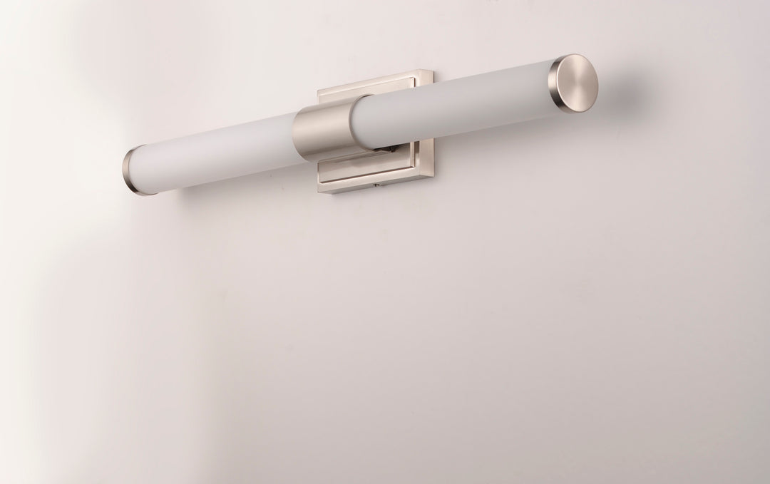 Optic LED Bath Vanity White / Satin Nickel alternate view