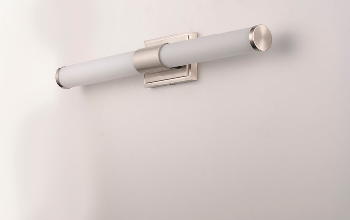 Optic LED Bath Vanity White / Satin Nickel alternate view