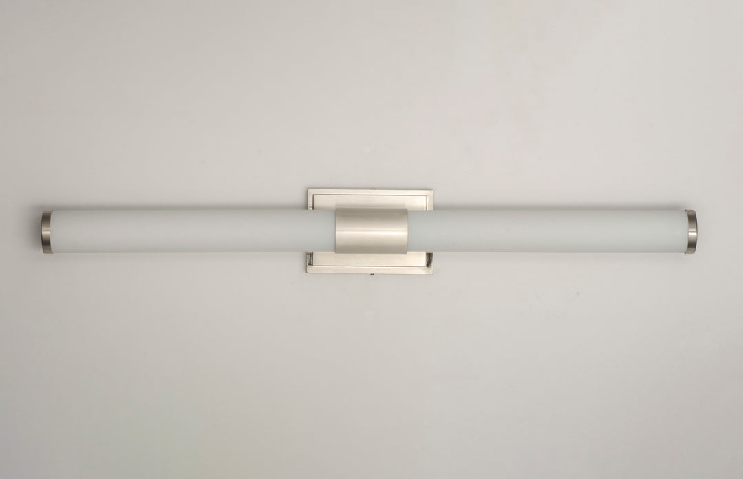 Optic LED Bath Vanity White / Satin Nickel alternate view