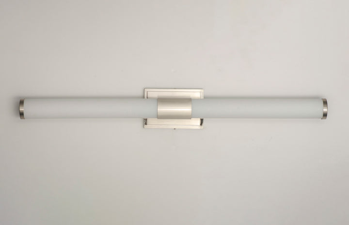 Optic LED Bath Vanity White / Satin Nickel alternate view
