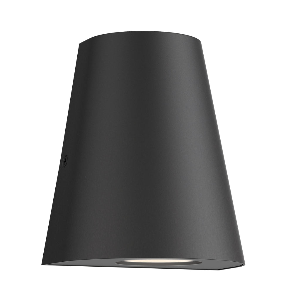 Taper Mini LED Outdoor Wall Sconce Black