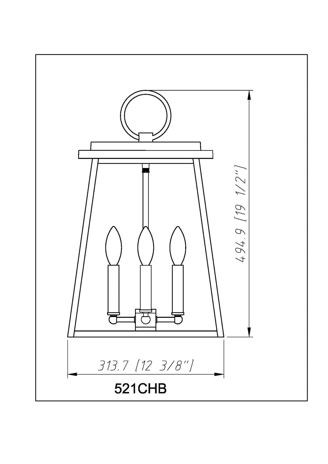 Broughton - 4 Light Outdoor Pendant