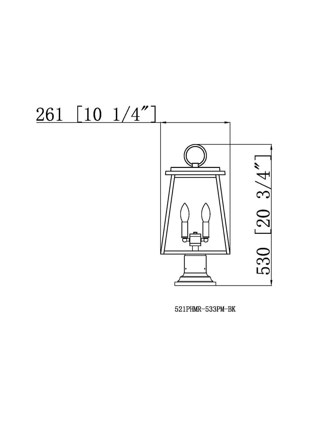 Broughton - Outdoor Pier Mount Light