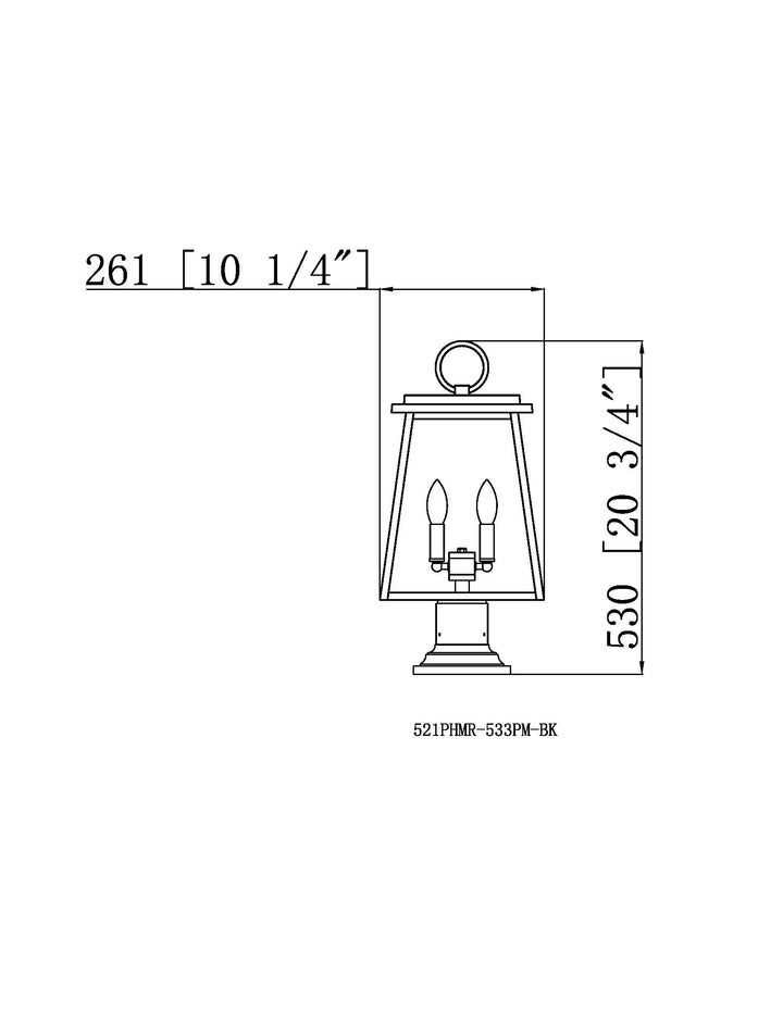 Broughton - Outdoor Pier Mount Light