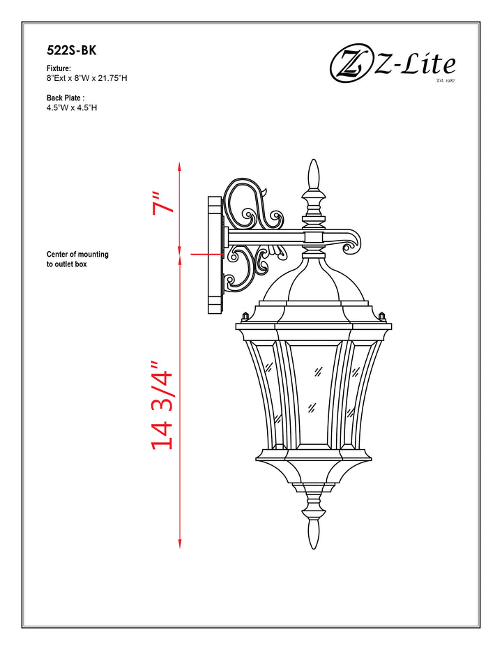 Wakefield - 1 Light Outdoor Wall Light