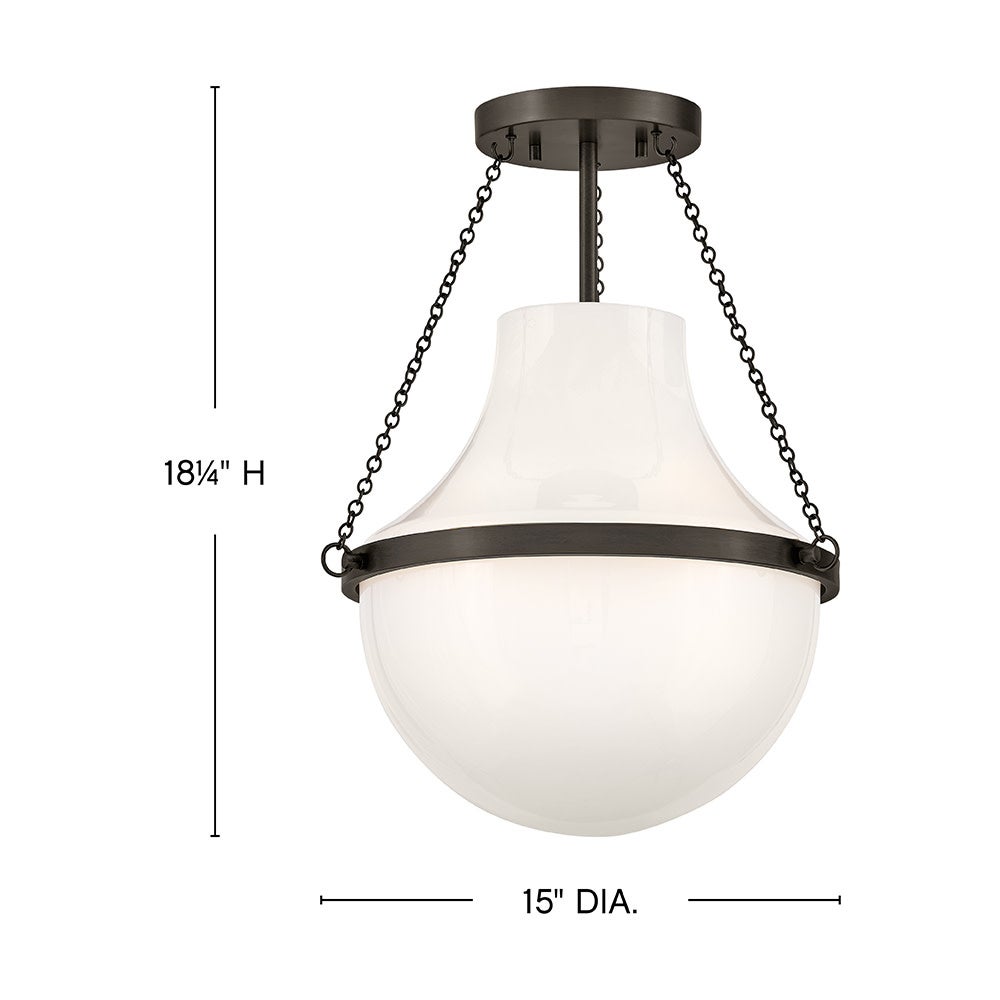 Collins Medium Semi-Flush Mount