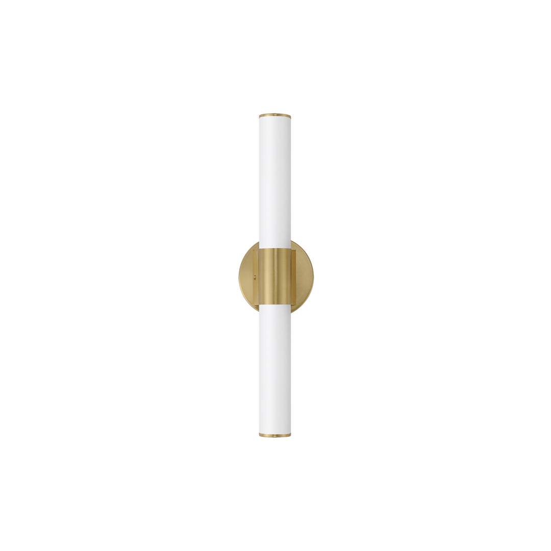 Tubo LED Bath Vanity White / Natural Aged Brass