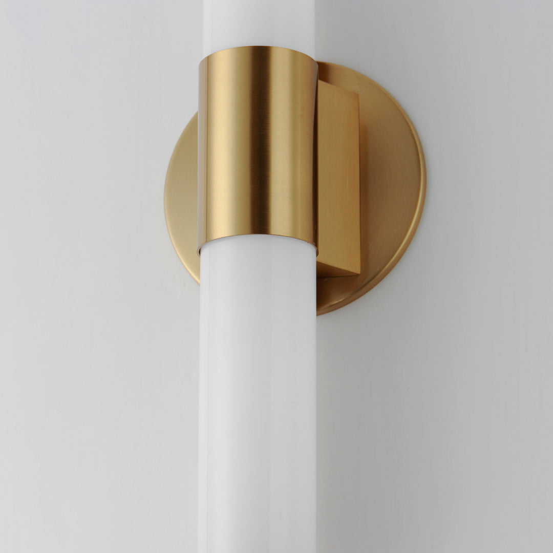 Tubo LED Bath Vanity White / Natural Aged Brass alternate view