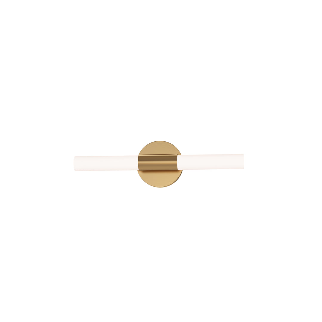 Tubi 5CCT LED Bath Bar White / Natural Aged Brass