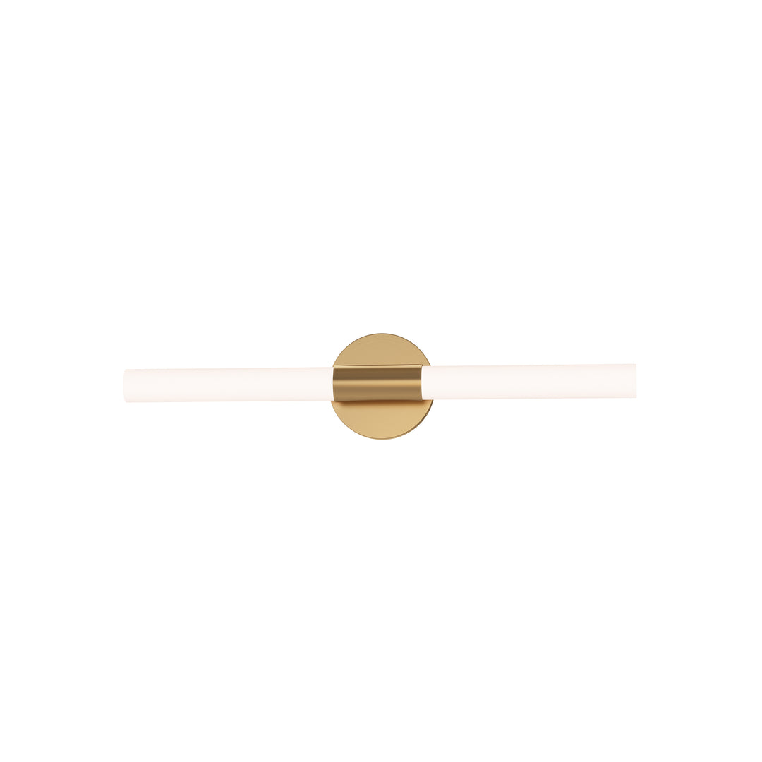 Tubi 5CCT LED Bath Bar White / Natural Aged Brass