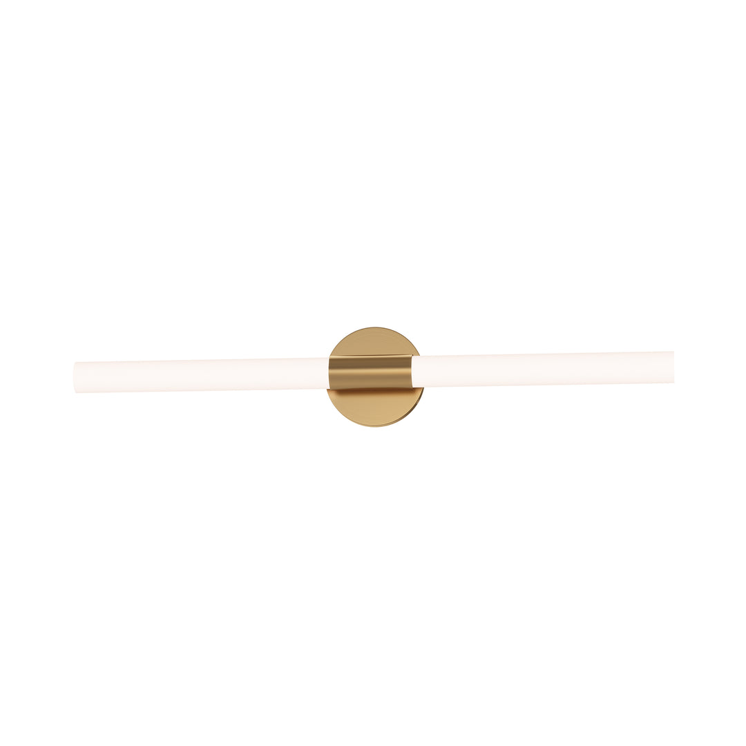 Tubi 5CCT LED Bath Bar White / Natural Aged Brass