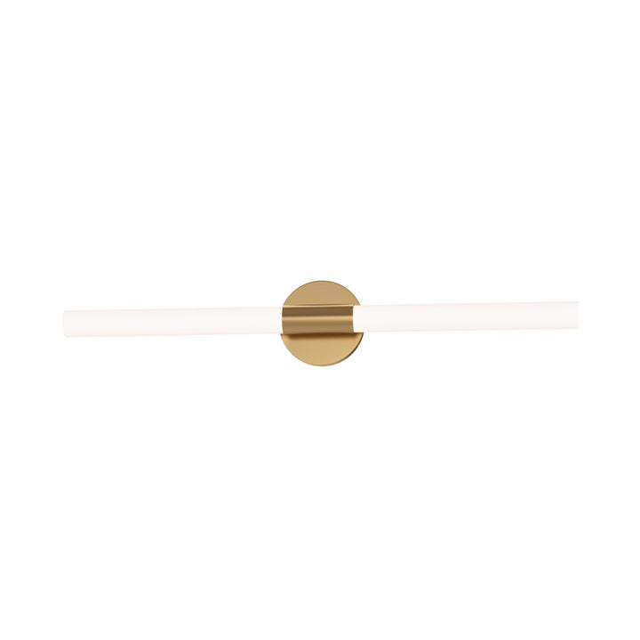 Tubi 5CCT LED Bath Bar White / Natural Aged Brass