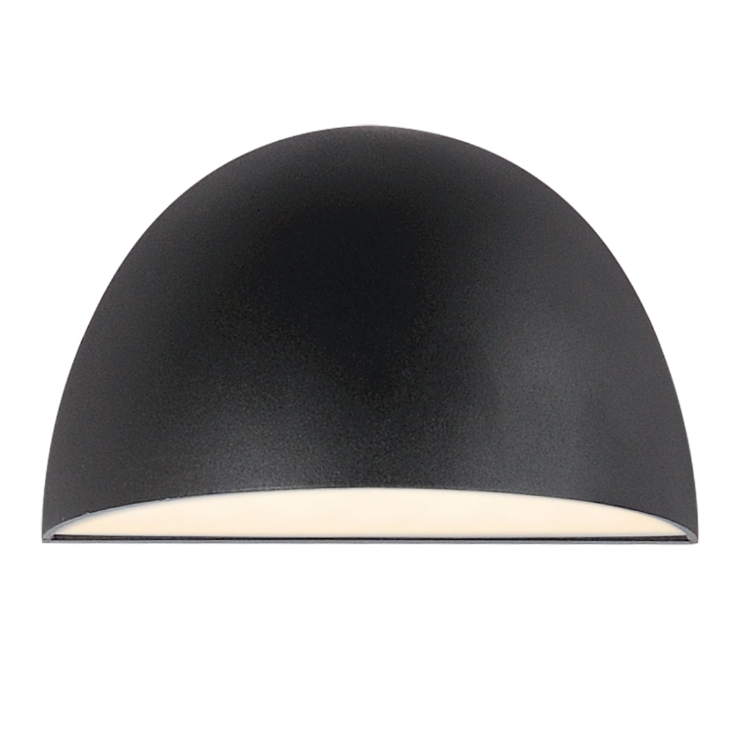 Pathfinder Round LED Outdoor Wall Sconce -5CCT Black