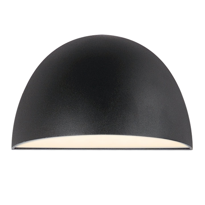 Pathfinder Round LED Outdoor Wall Sconce -5CCT Black