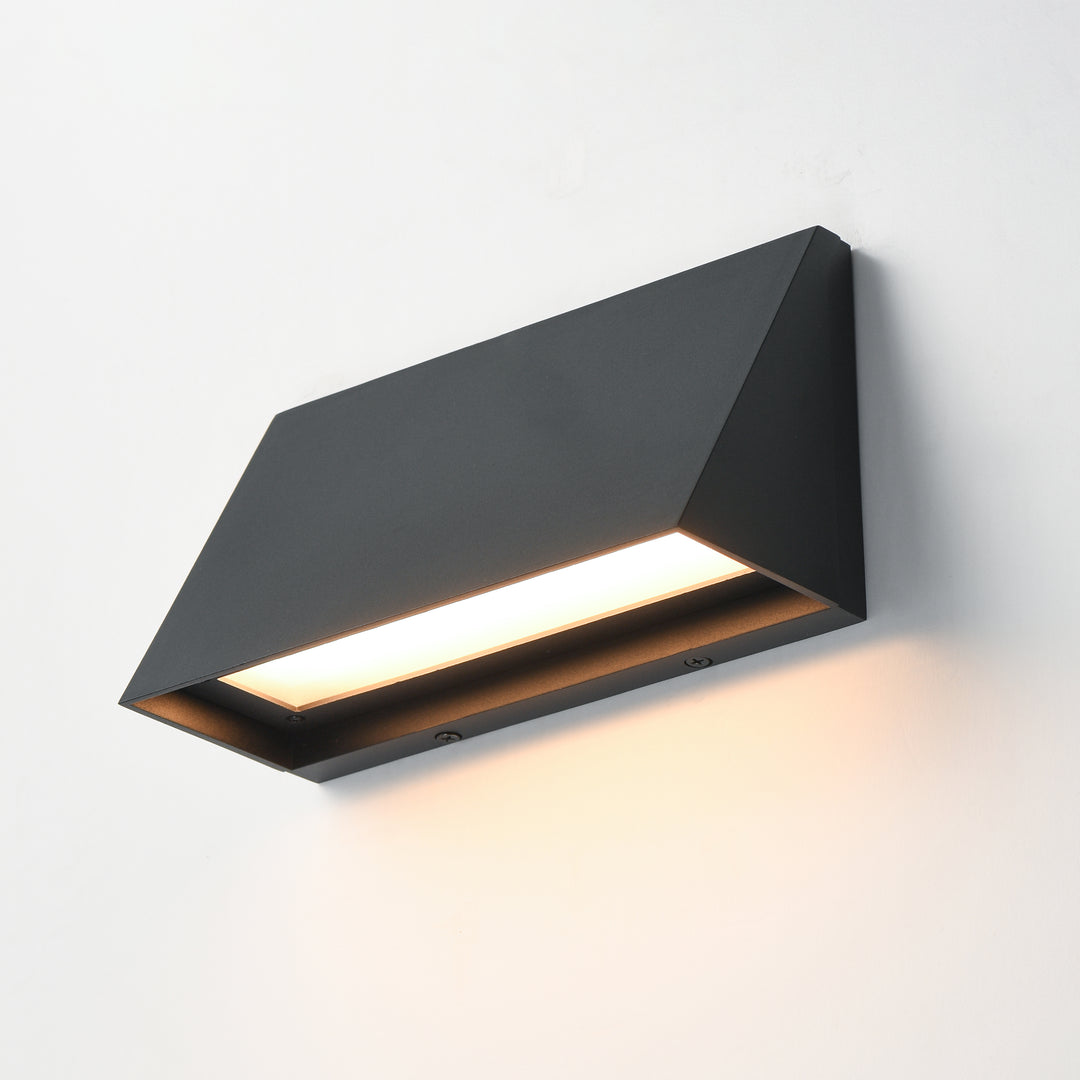 Pathfinder Wide LED Wall Sconce - 5CCT Black alternate view