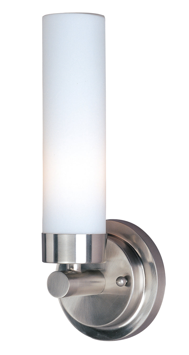 Cilandro 1-Light Wall Sconce White / Satin Nickel