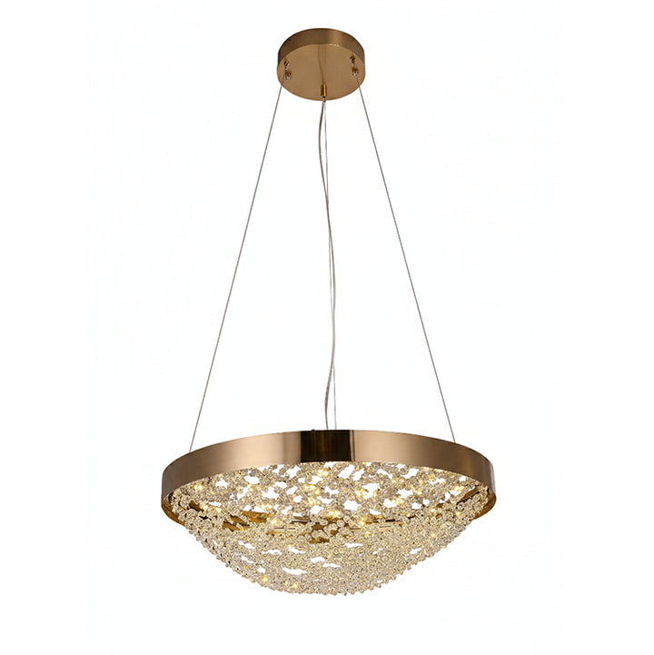 Crystal Chandelier (ZL26) in Copper by Bethel