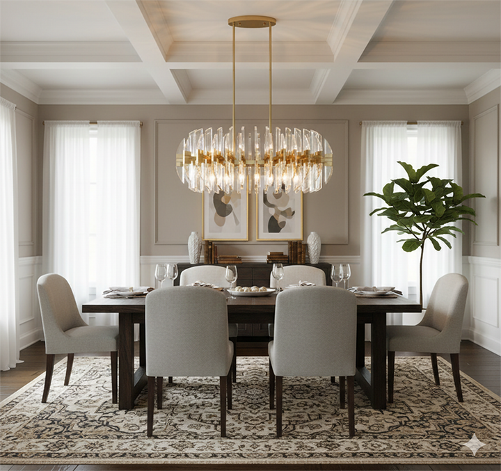 Frame Orb Ceiling Fixture in an Oval Shape with Clear Acrylic by Bethel - view 8