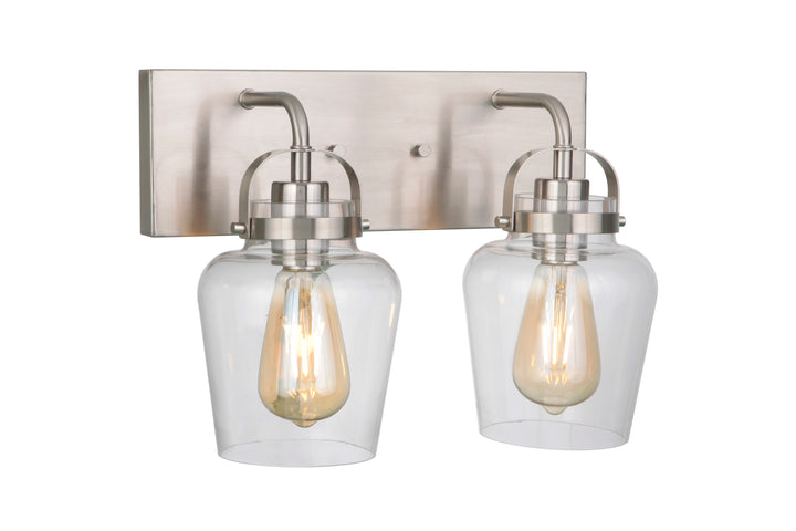 Trystan Vanity Light in Brushed Polished Nickel by Craftmade