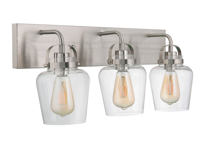 Trystan Vanity Light in Brushed Polished Nickel by Craftmade