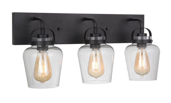 Trystan Vanity Light in Flat Black by Craftmade