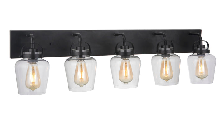 Trystan Vanity Light in Flat Black by Craftmade
