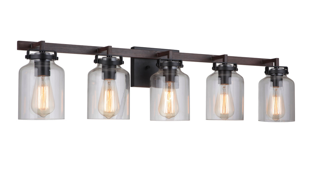 Foxwood Vanity Light, 5-Light, by Craftmade