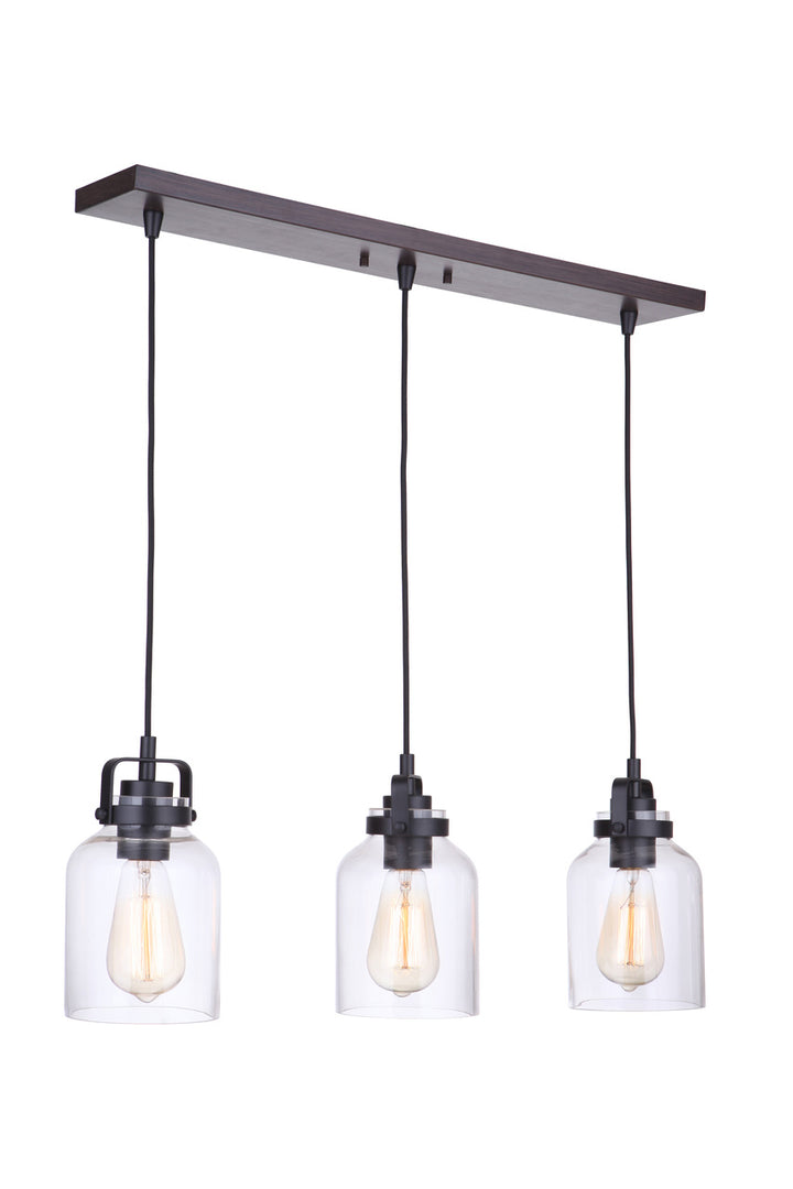 Foxwood 3-Light Linear Pendant by Craftmade