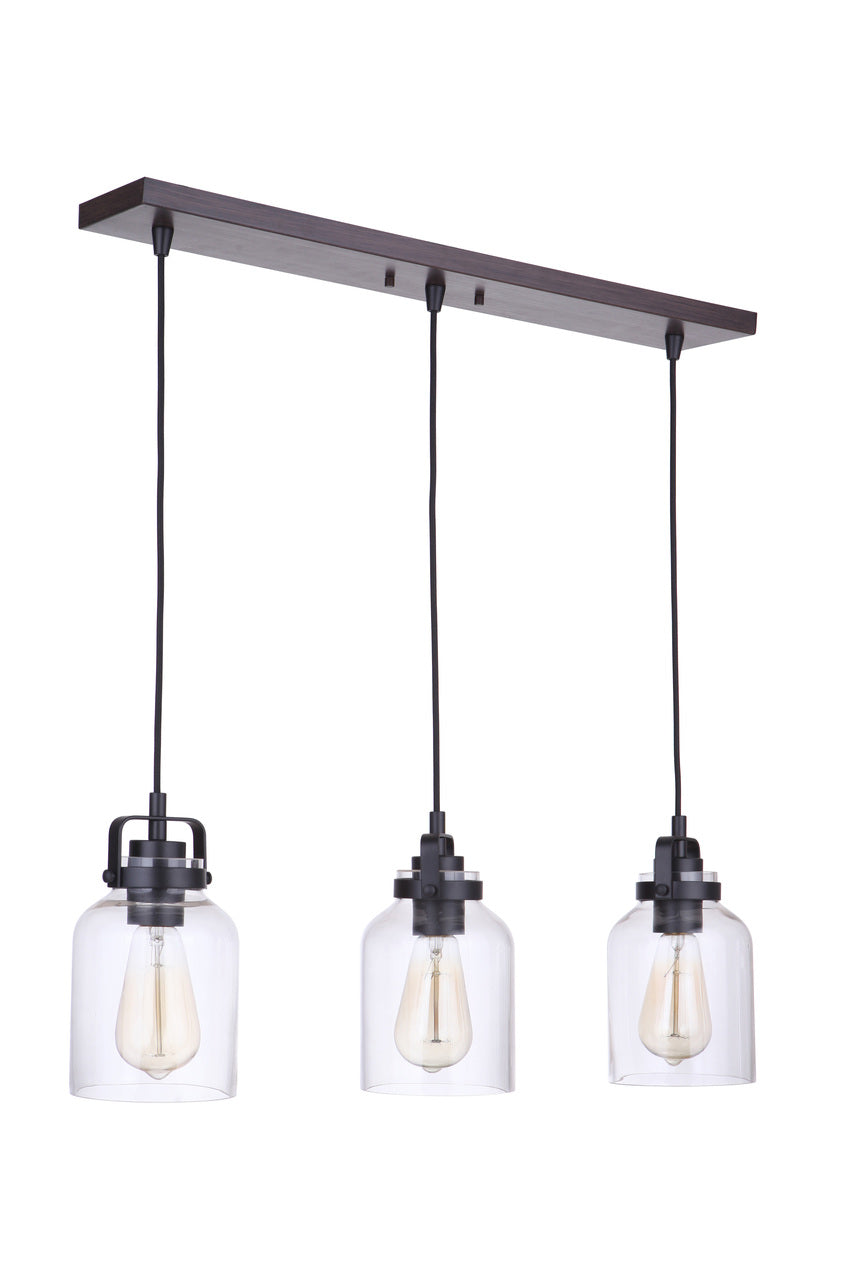 Foxwood 3-Light Linear Pendant by Craftmade - view 2