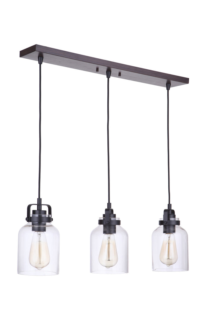 Foxwood 3-Light Linear Pendant by Craftmade - view 2