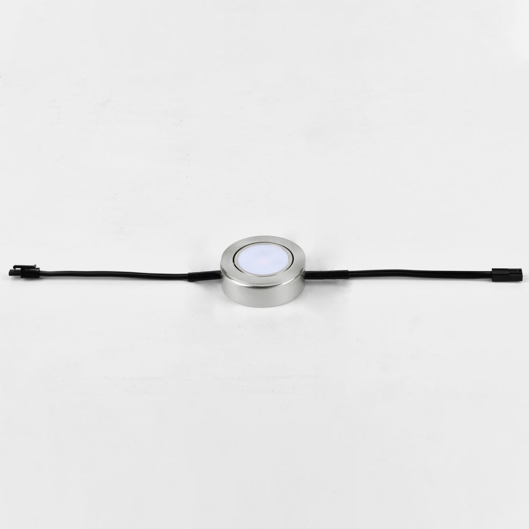 CounterMax MX-LD-AC LED Puck 2700K Satin Nickel alternate view