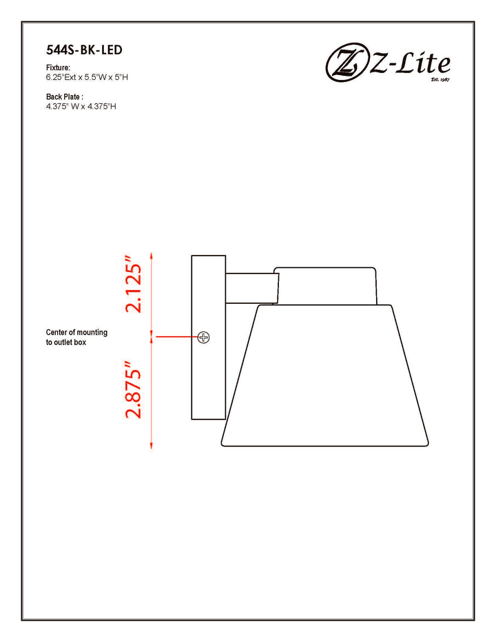 Asher - LED 1 Light Outdoor Wall Light