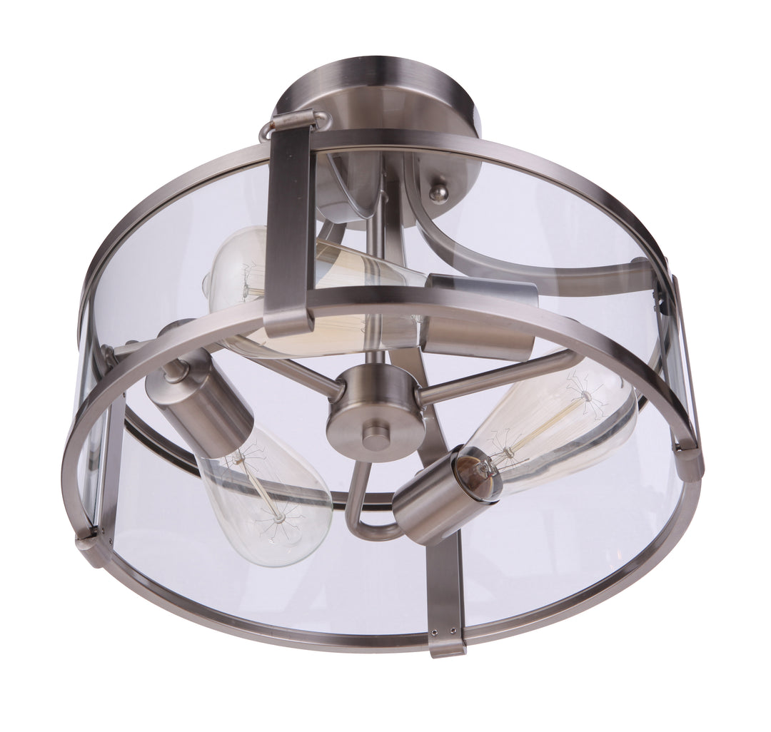Elliot 3-Light Semi-Flush Mount by Craftmade - view 5